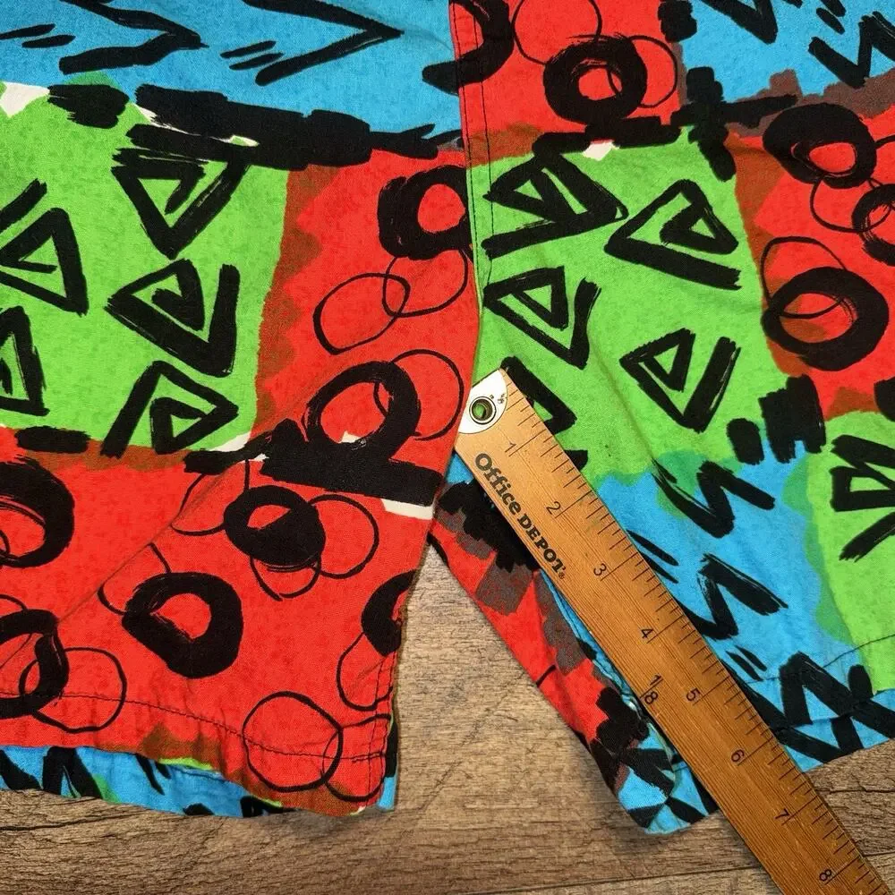 Vintage Surf Line Jams Shorts Mens Medium‎ Colorful Made in USA 80s 90s